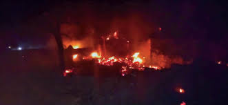 sheopur, Kamal Nath, demands destructionfire in Hullpur village