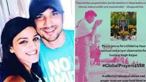 mumbai, Actor Sushant Singh Rajput, death completed , two months, Global Prayer