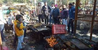 Jabalpur, fire in fruit and textile shop, goods worth Rs 25 lakh