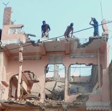 Bhopal, District administration, demolishes illegal, house of mafia