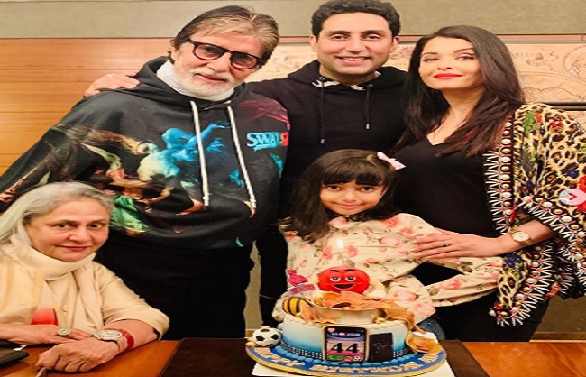 mumbai, Abhishek Bachchan ,celebrates his 44th birthday, with family
