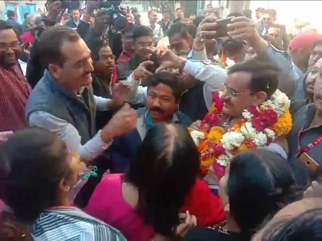gwalior, Newly appointed, BJP state president , blessings of parents