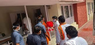 bhopal, Scindia arrived, meet Uma Bharti,  family relationship, came to seek blessings