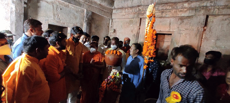 raisen, Health minister visits,ancient Shiva temple, Raisen fort