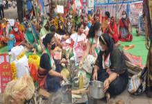 bhopal, Mahila Congress ,protested across , against rising inflation