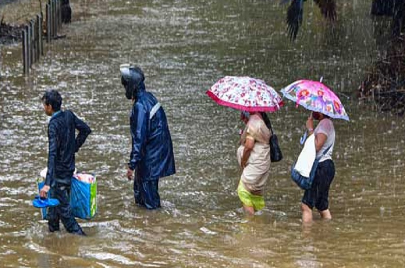 राज्य के कई हिस्‍सों में भारी बारिश, मौसम विभाग ने जारी की चेतावनी