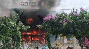 जबलपुर के एक प्राइवेट अस्पताल में लगी आग 
