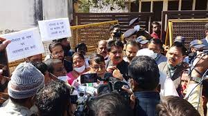 bhopal, Congressmen, surround the office, Cow Promotion Board 