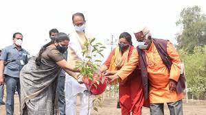 bhopal,CM Shivraj ,planted Maulshree , Kesia saplings 