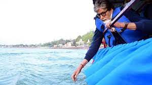 mumbai,Amitabh Bachchan, reached , lap of mother Ganga
