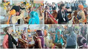 बुंदेली परंपरा से मेहमानों का स्वागत