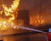 काशीपुर की सर्जिकल गोदाम में लगी आग