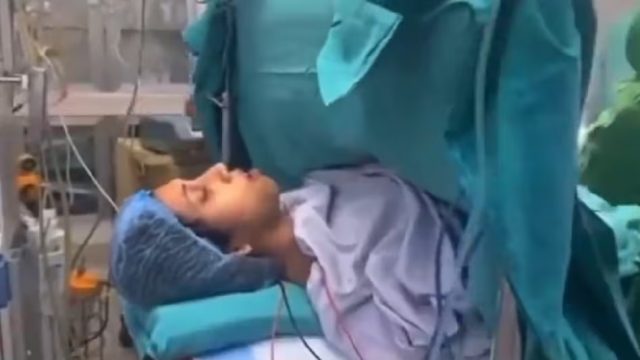  sang bhajan during C-section delivery