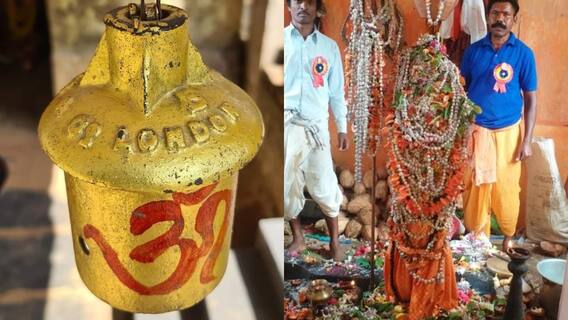 This Shiv temple has a 200 year old bell 