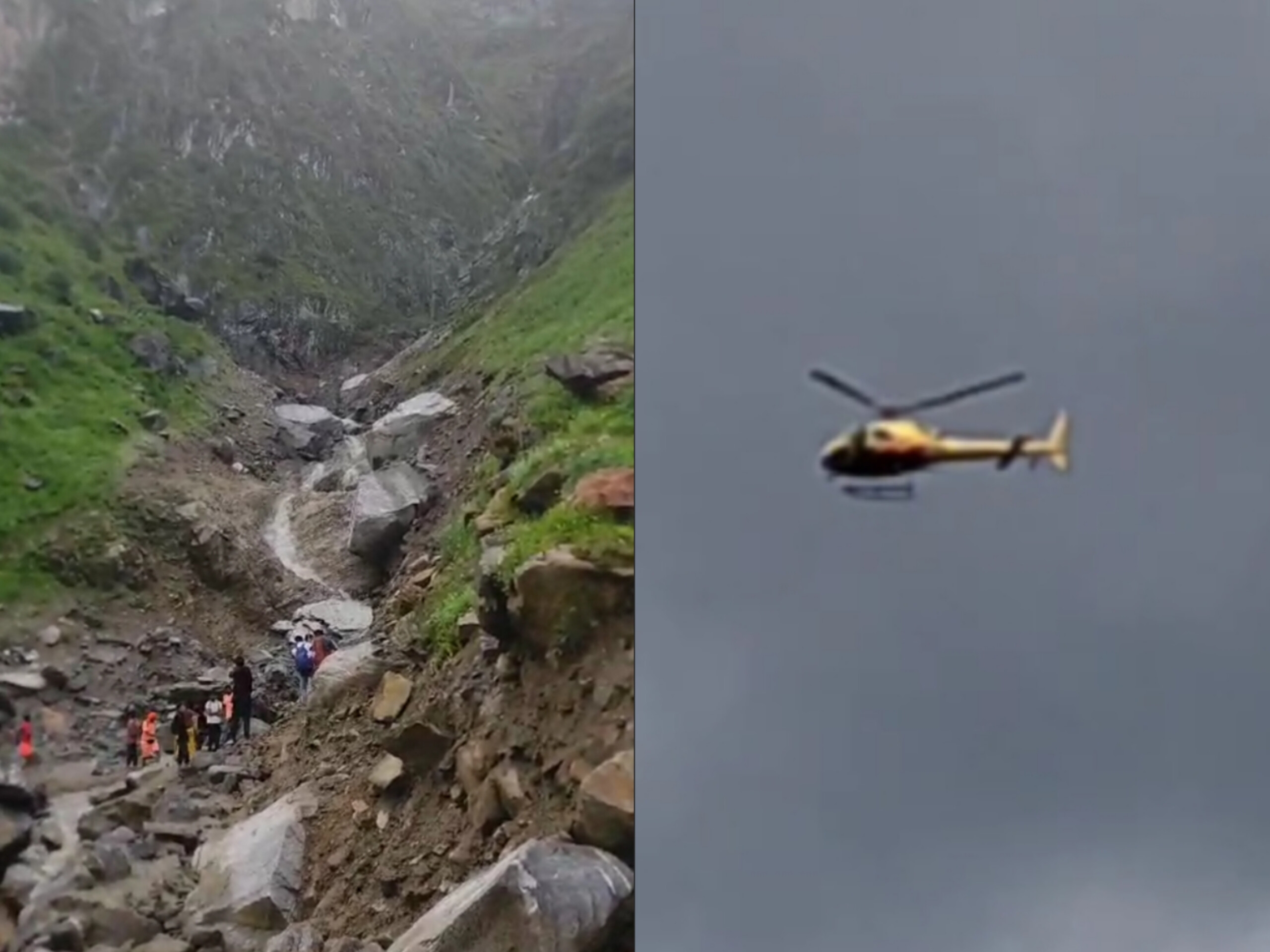 51 devotees rescued by airlift