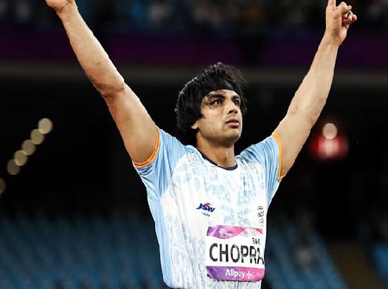 Neeraj Chopra in the final 