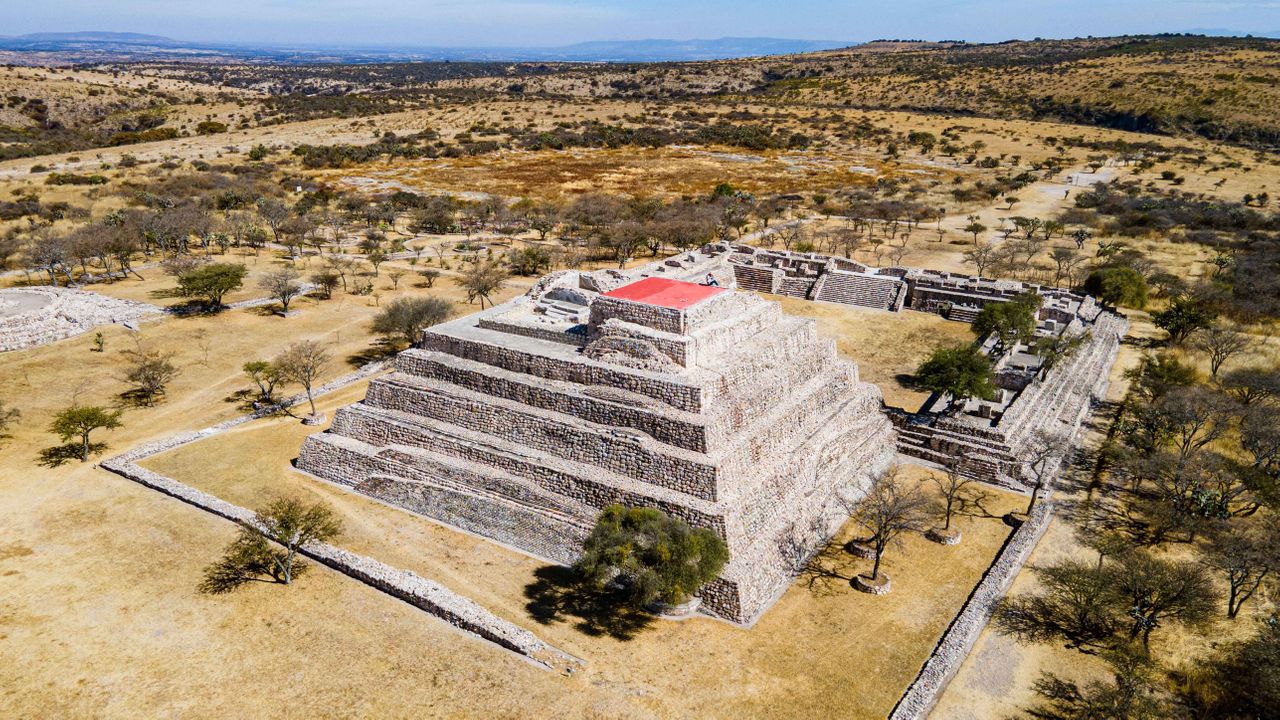 old pyramid razed to the ground within moments