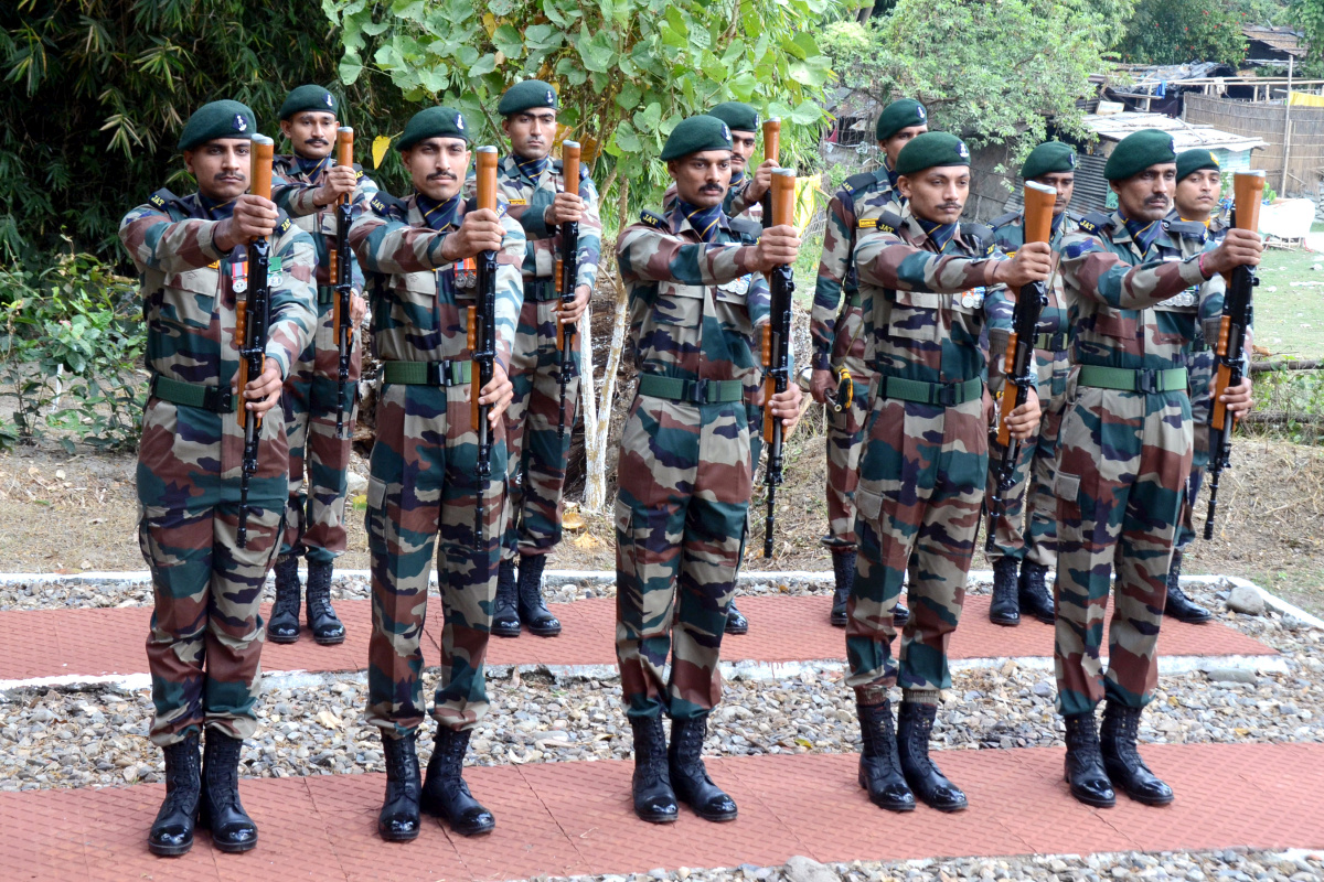 Soldiers in every house in Narela village 