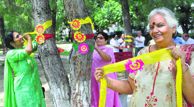  women are tying Rakhi on these trees in Pakistan