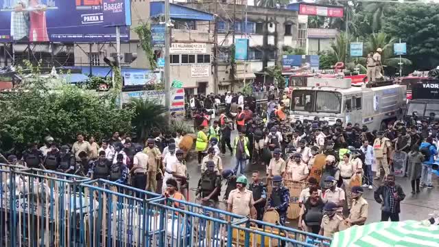 students demonstrated, took out a march