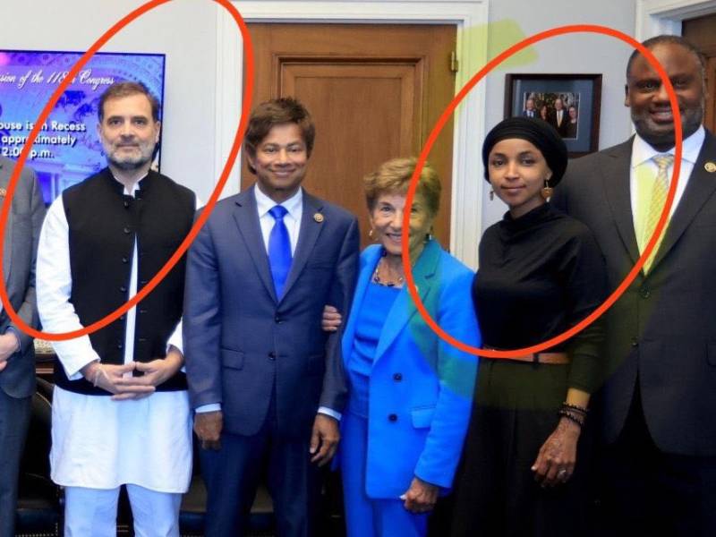 Rahul met Ilhan Omar in America