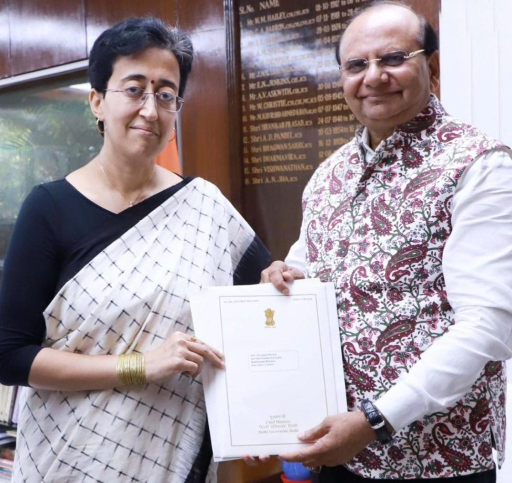 Atishi can take oath on September 21