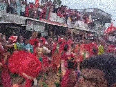 Roof collapses during Ganesh Visarjan 