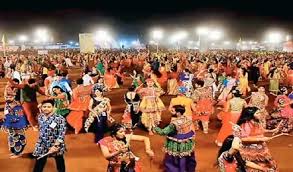 chatarpur,Police ready , Garba