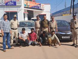 chtarapur, Police arrested , four interstate thieves