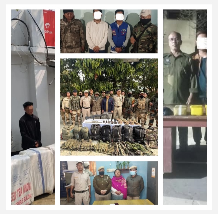 imphal, Six militants arrested , Manipur