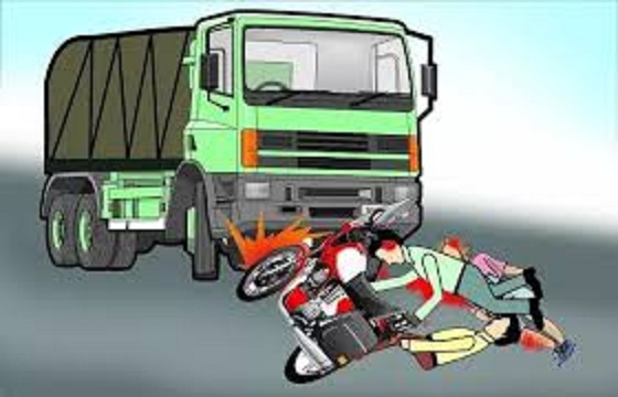 guna, Two youths returning, road accident