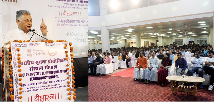 bhopal, Minister Parmar , new students of IIIT