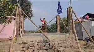 chatarpur, Uproar over ,Ambedkar statue