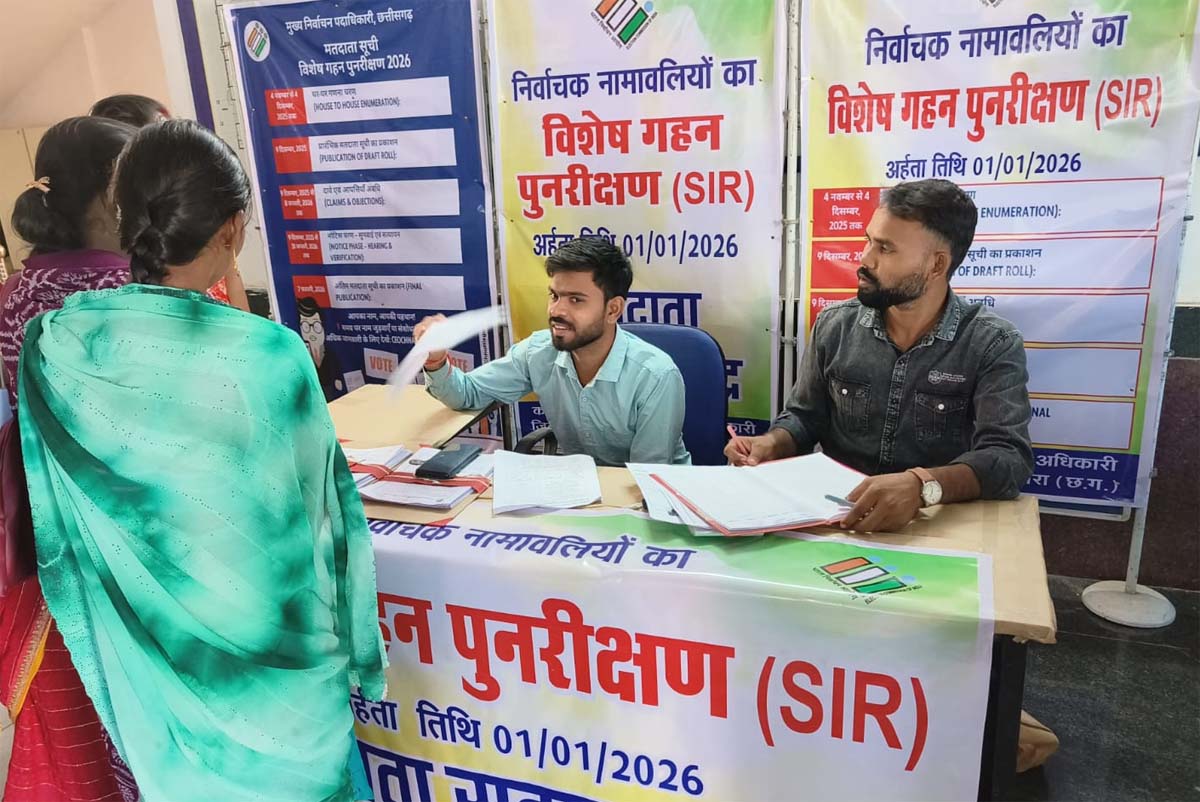 mahasamund, Booth level officers,special intensive revision