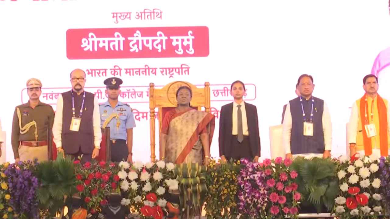 raipur, President meets, tribal community  