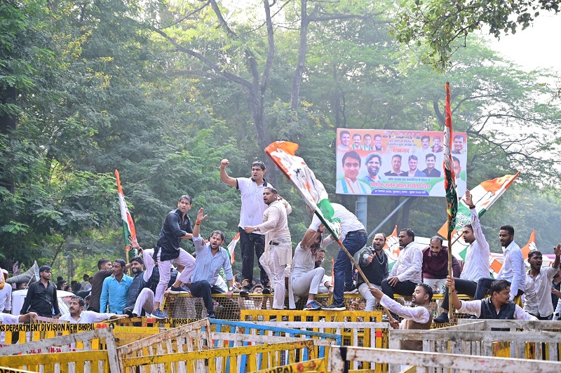 bhopal, Youth Congress ,protests against SIR 