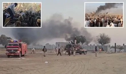 Hanumangarh, Ethanol factory , dispute erupts, farmers , stage , violent protest