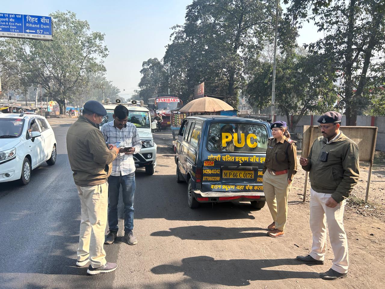 Singrauli, Transport department ,checking drive,several vehicles