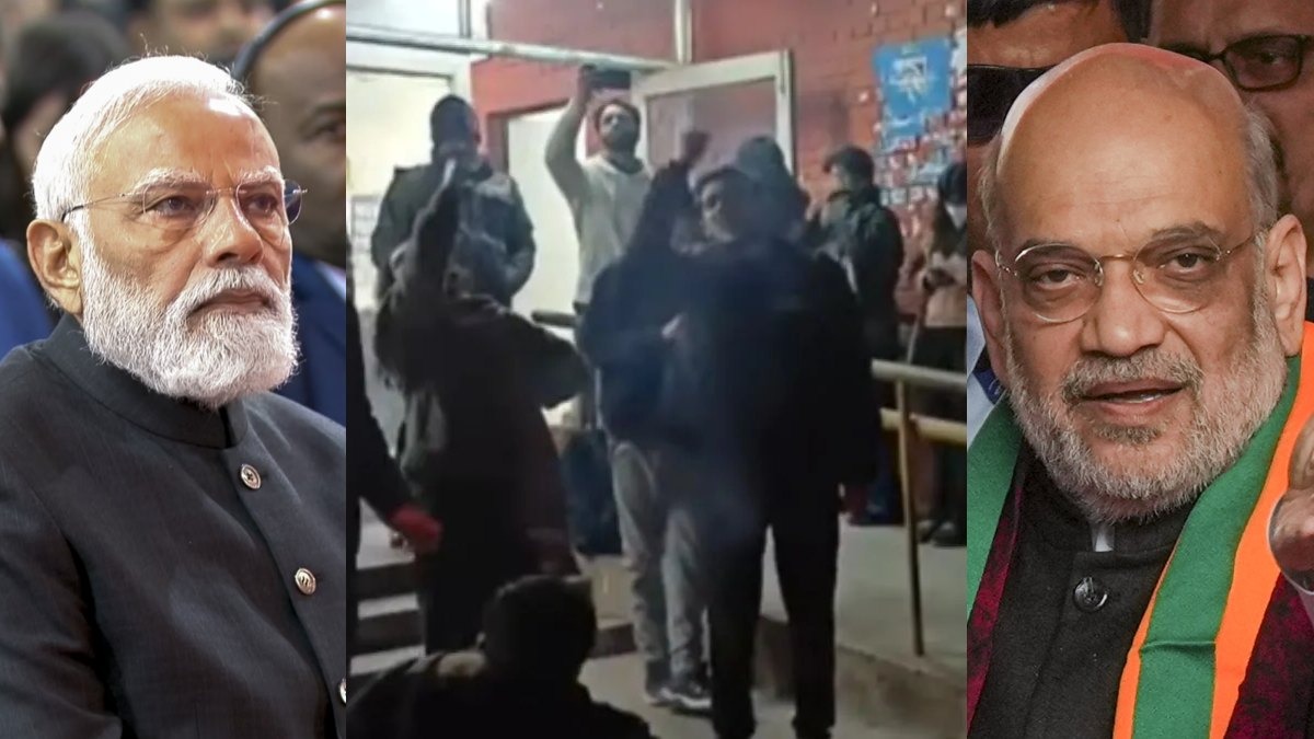 Dehli ,Slogans , JNU,   graves ,f Modi-Shah , dug