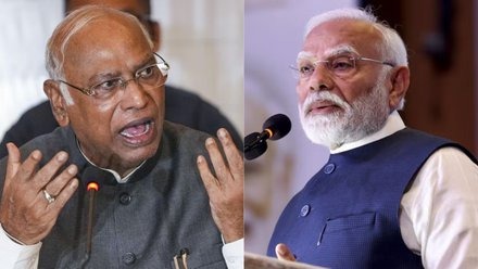 New Dehli , Kharge , Modi, questions ,Trump