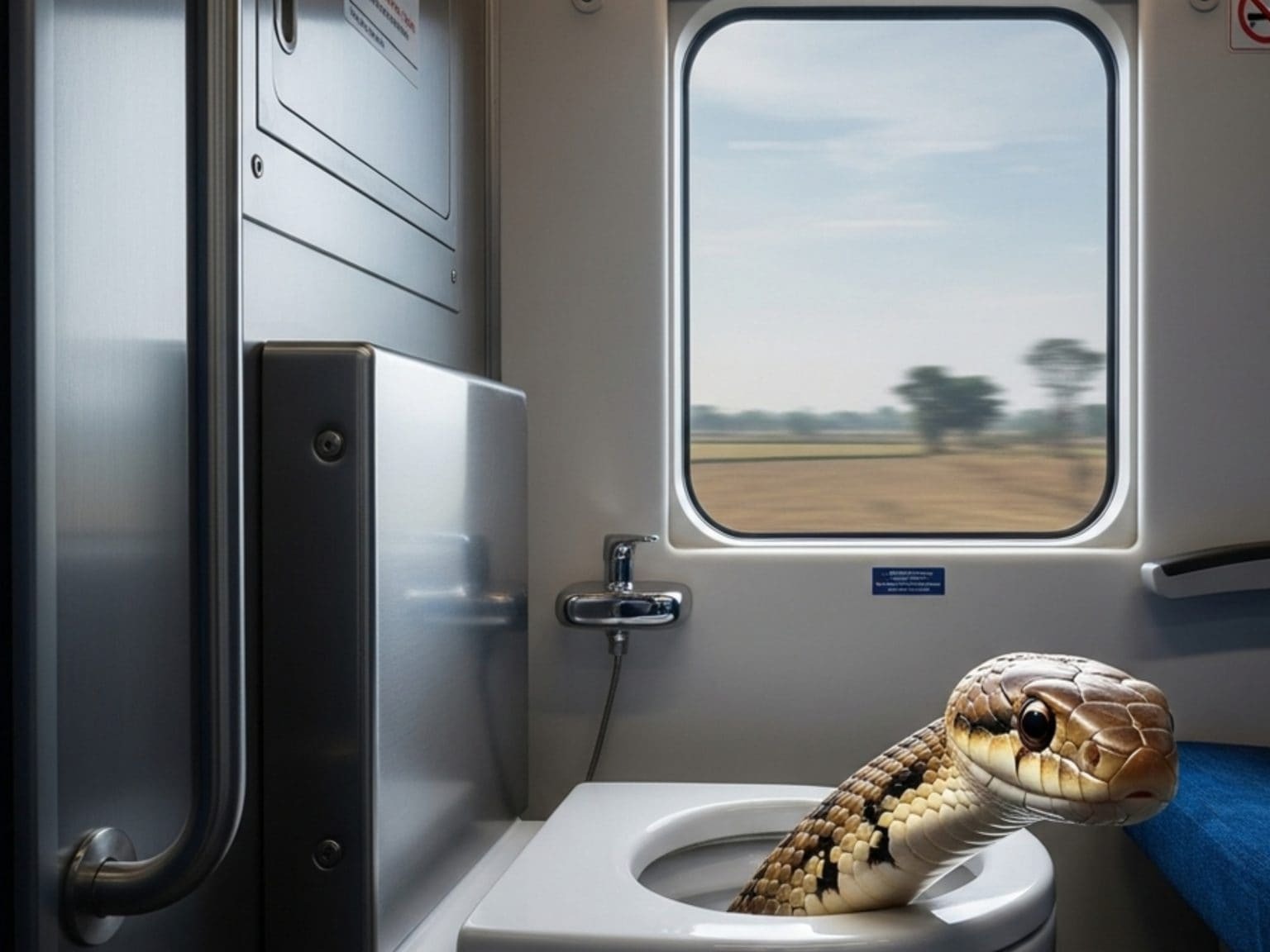 Release,snake, Vande Bharat Express creates panic