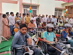 Motorized scooters, disabled people, Madhya Pradesh,  initiative make  self-reliant