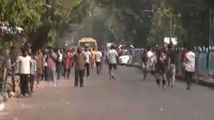 BJP-TMC, workers clash ,before PM ,Modi