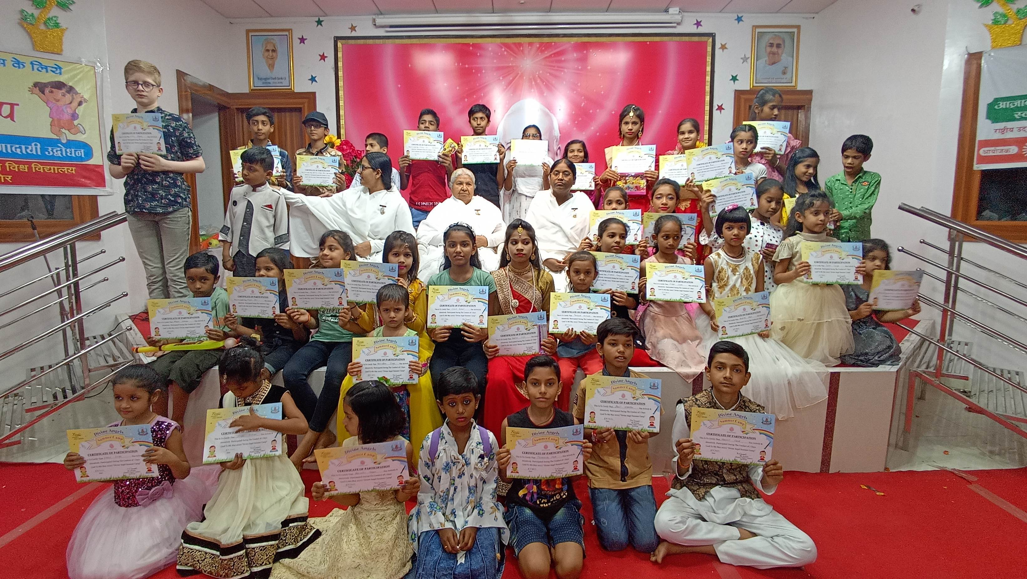 Omkareshwar , “Divine Angels” ,spiritual summer camp ,children begins