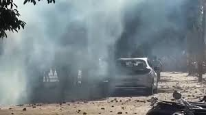 Situation under ,control after, workers