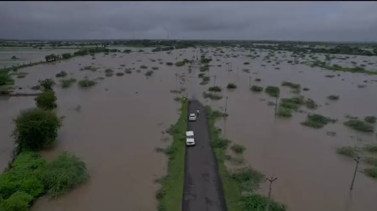 Gujarat , flood-like conditions,red alert, several districts.