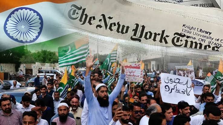  India , New York Times report , PoK, India