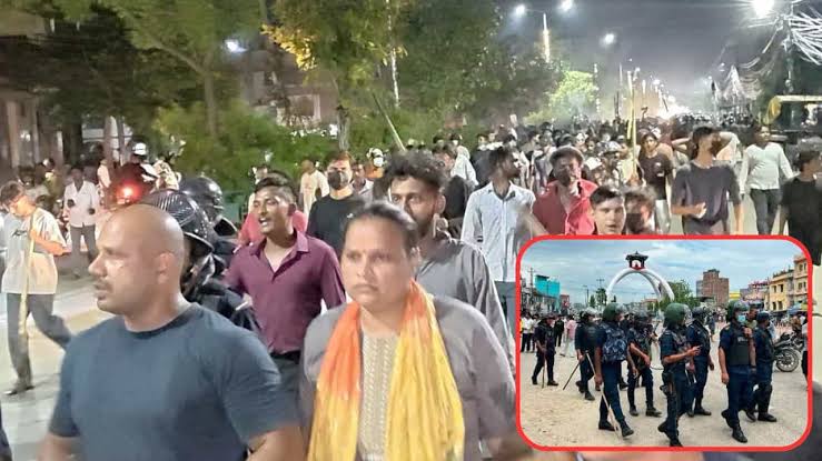 Kanwar Yatra ,  Nepal,  police firing, curfew , districts.
