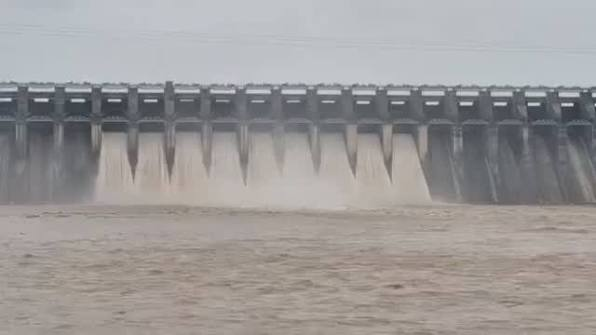   Rivers in spate due to heavy rains in MP, several bridges submerged; 9 gates of Bargi Dam opened.